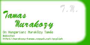 tamas murakozy business card